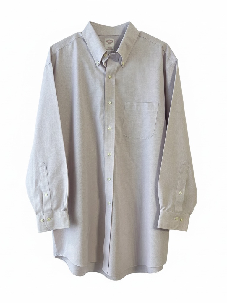 Men's Lavender Gold Button-Down Dress Shirt